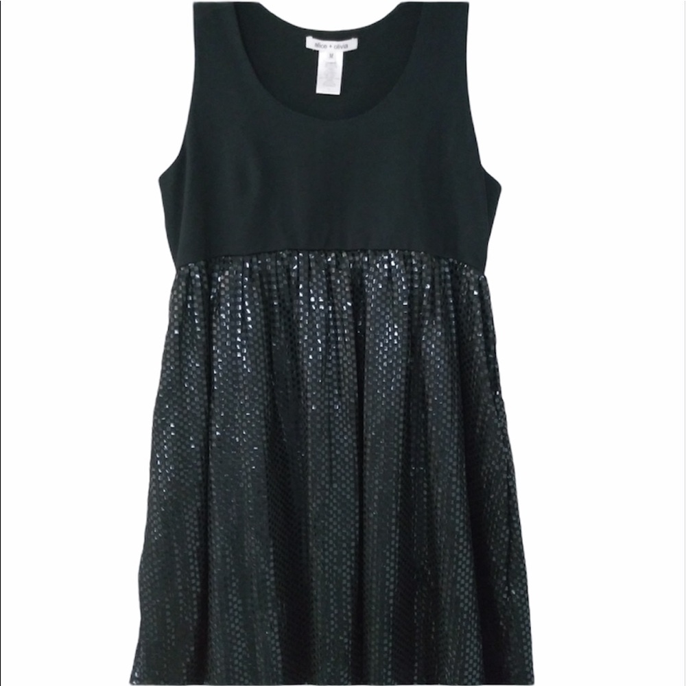 ALICE & OLIVIA black sleeveless dress